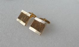 Manschettenknöpfe Vintage Goldfarben
