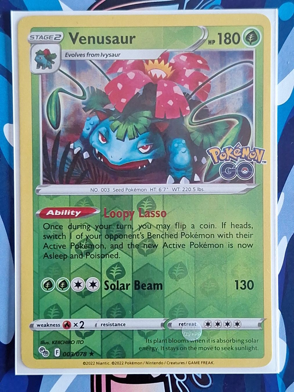 Pokémon Carte collezionabili: Venusaur - Reverse Holo Pokemon GO #Ord17 – Usato da Altstätten SG venduto da GGsGameshop