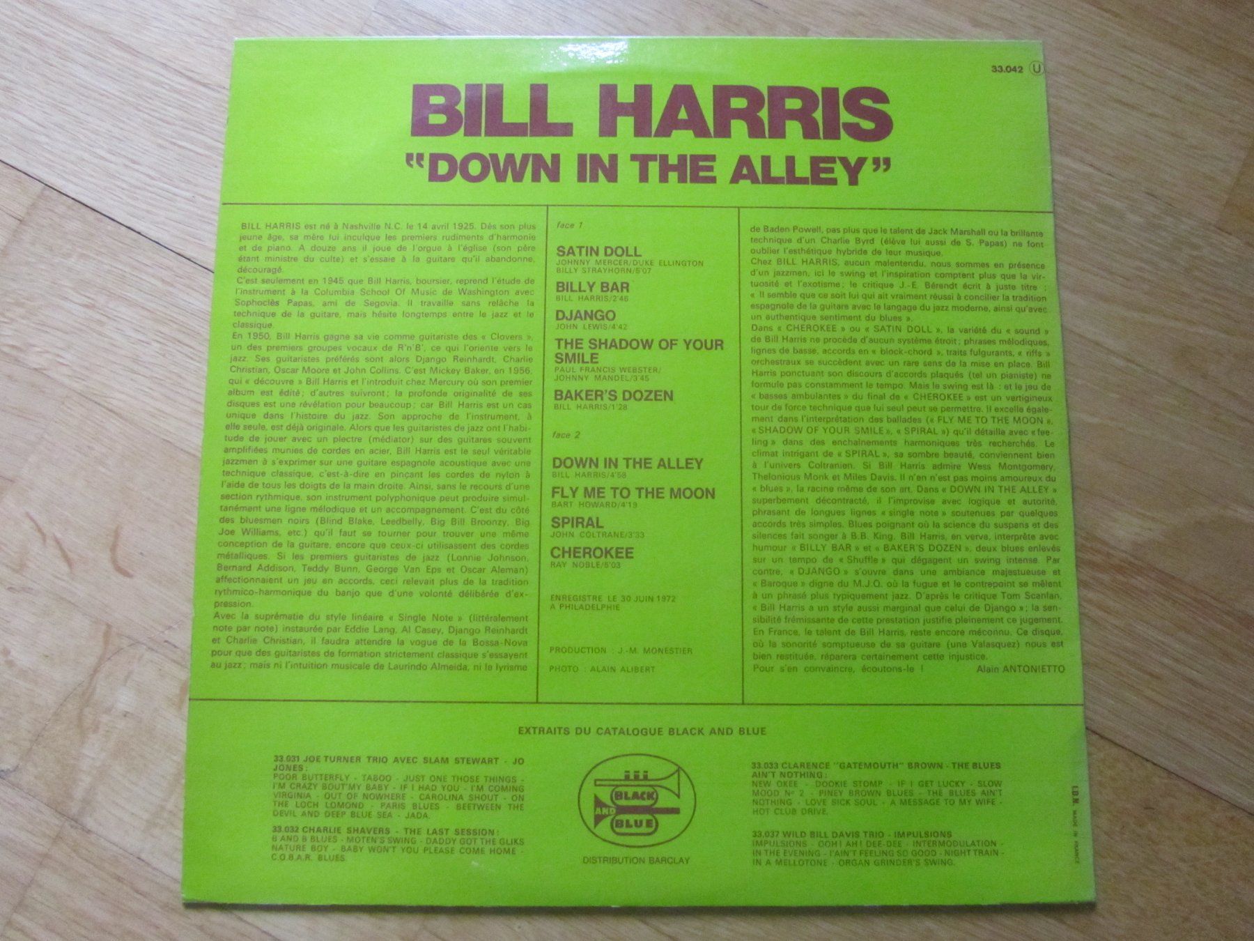 Dischi in vinile: Bill Harris:  Down In The Alley,    Jazz – Usato da Seengen venduto da mikelele 3