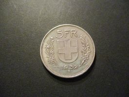 5.- Fr 1932 Superbe pièce Superbe qualité