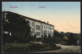 AK Winterthur, Stadtgarten, 1911