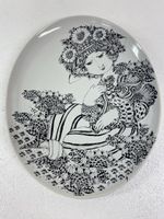 Wandteller Rosenthal La Paloma Björn Wiinblad 100 Jahre Jubi