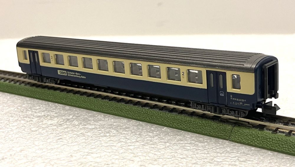 Arnold Modelleisenbahnen: Arnold 3259 N= Personenwagen GBS Gürbetal B 703-9 - 2.Klasse – Neu (gemäss Beschreibung) aus Thun von retoolinoo 2