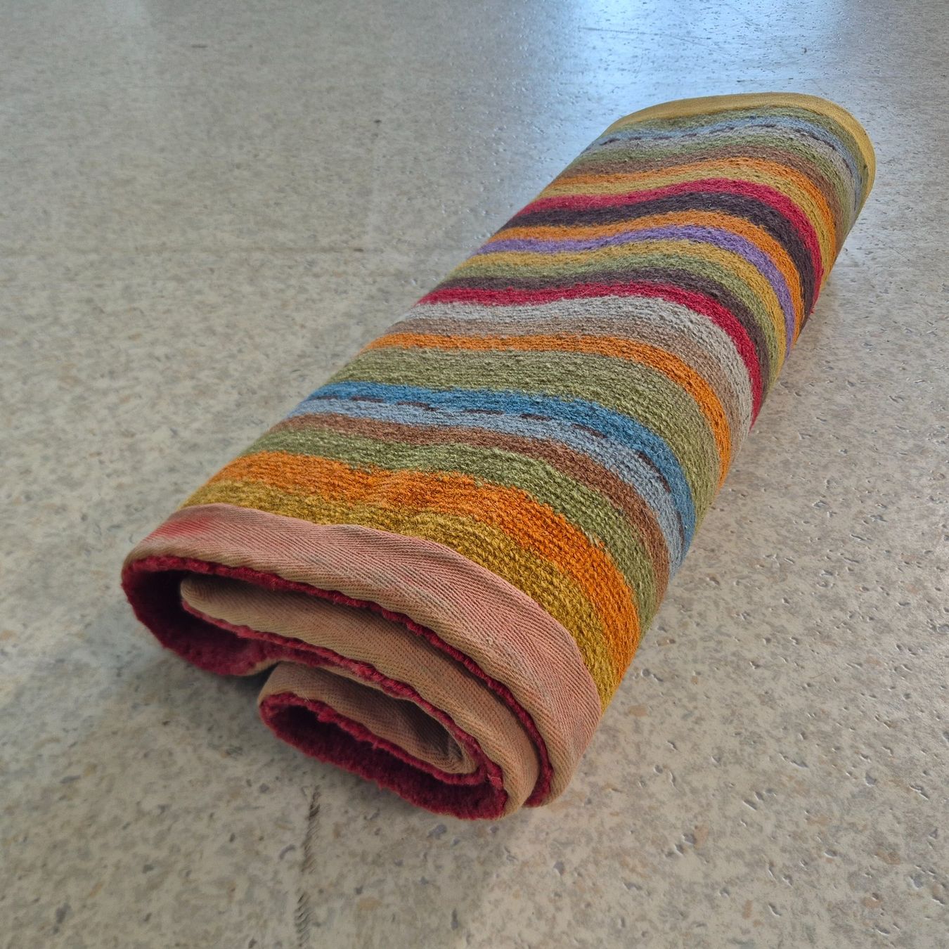 Tappeti: 70s Carpet Teppich Läufer gestreift 118x58cm – Usato da Nottwil venduto da Wondewa-Shop 7