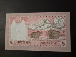 Népal 5 roupies P30a UNC