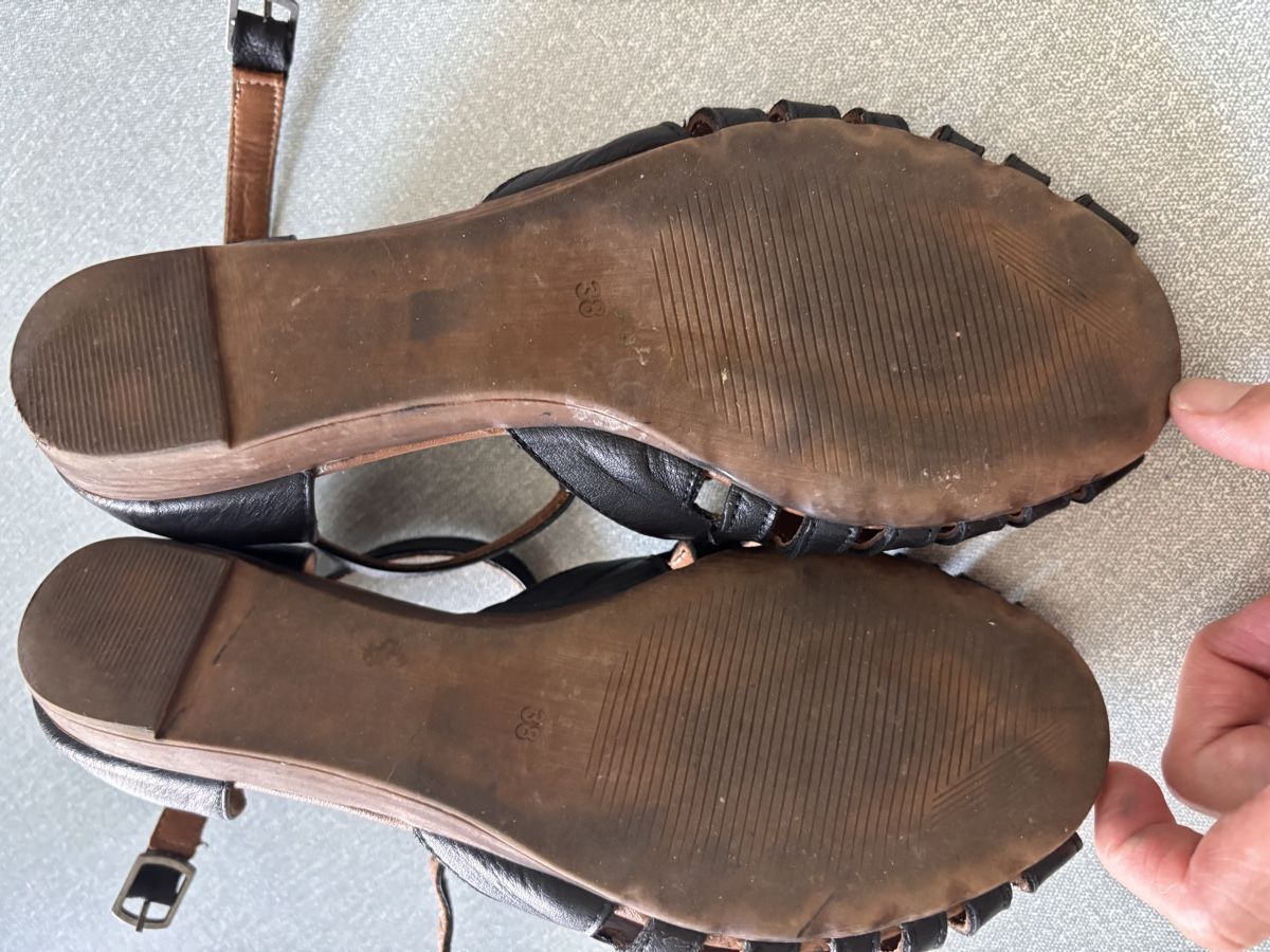 Damenschuhe: Sandalen, Leder, 38 – Gebraucht aus Zürich von gucks 4