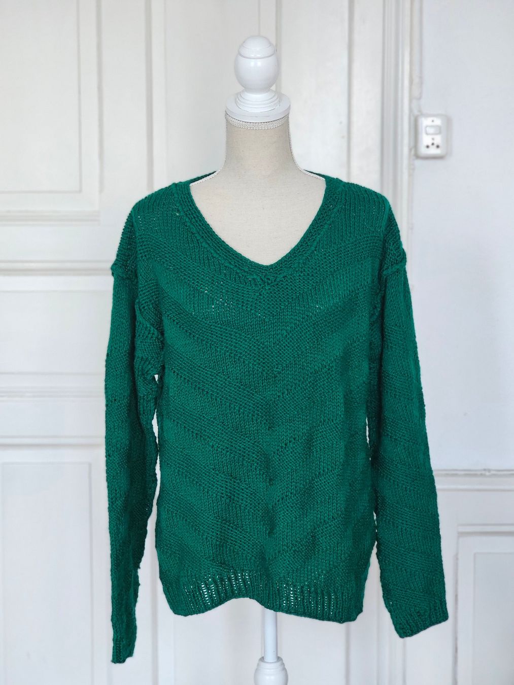 Maglioni & Felpe: Strickpulli Smaragdgrün Gr. L – Usato da Ried-Brig venduto da Zzyzx
