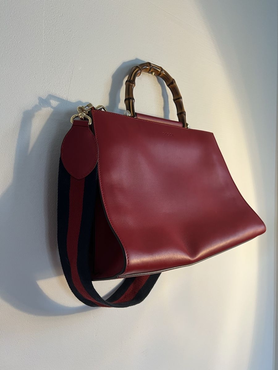 Gucci Taschen für Damen: Tasche Gucci Bamboo Bag, Leder rot – Gebraucht aus Solothurn von Brini06 2