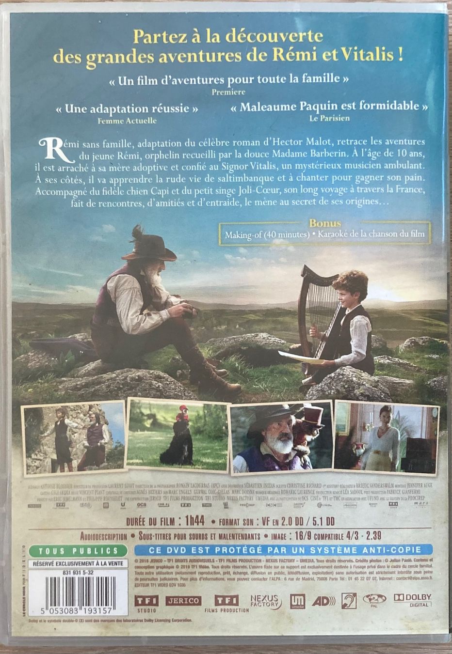 Tutti i DVDs: REMI SANS FAMILLE – Usato da Poliez-Pittet venduto da Newtown-Records 1