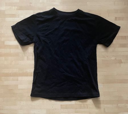 Schwarzes T-Shirt Campus Basic Line, Grösse 140/146 Top