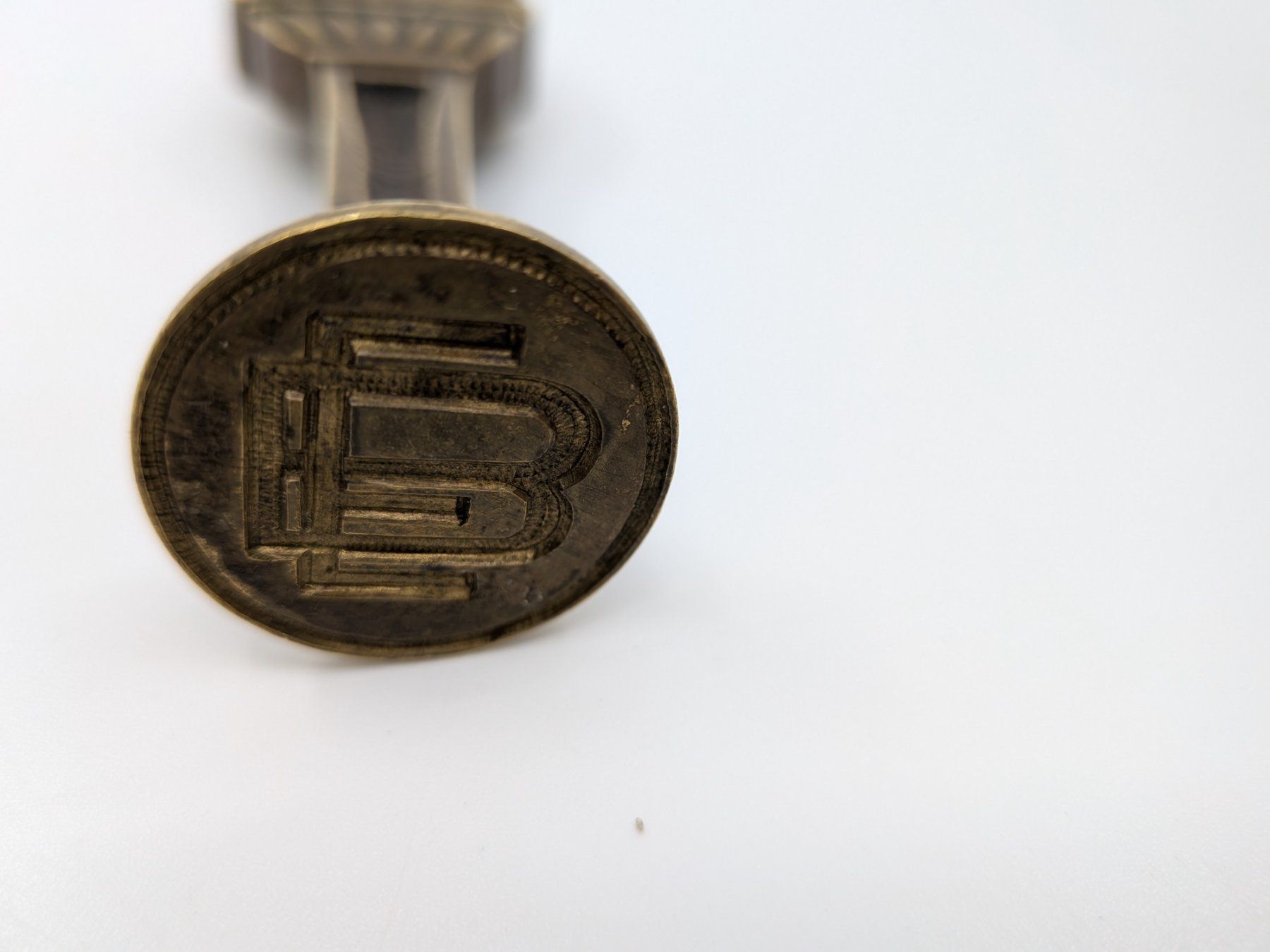 Timbri: Antiker Siegelstempel, Petschaft Monogramm EB – Usato da Emmen venduto da magelan 1