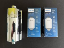 Duschfilter Philips AWP1775CH und 2 neue Ersatzfilter