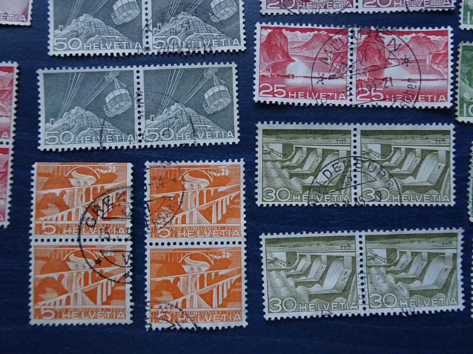Tous les timbres: 1949  Div. 2er-Streiffen – D'occasion à Aadorf par Chnorli-Furz 4