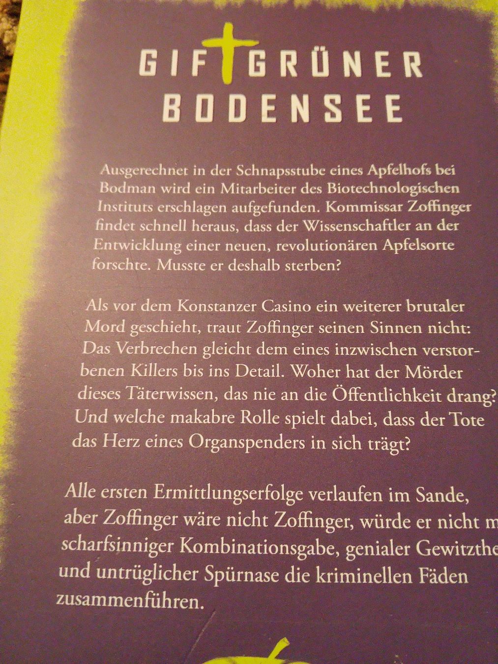 Bücher: Giftgrüner Bodensee – Gebraucht aus Volken von katz5 4