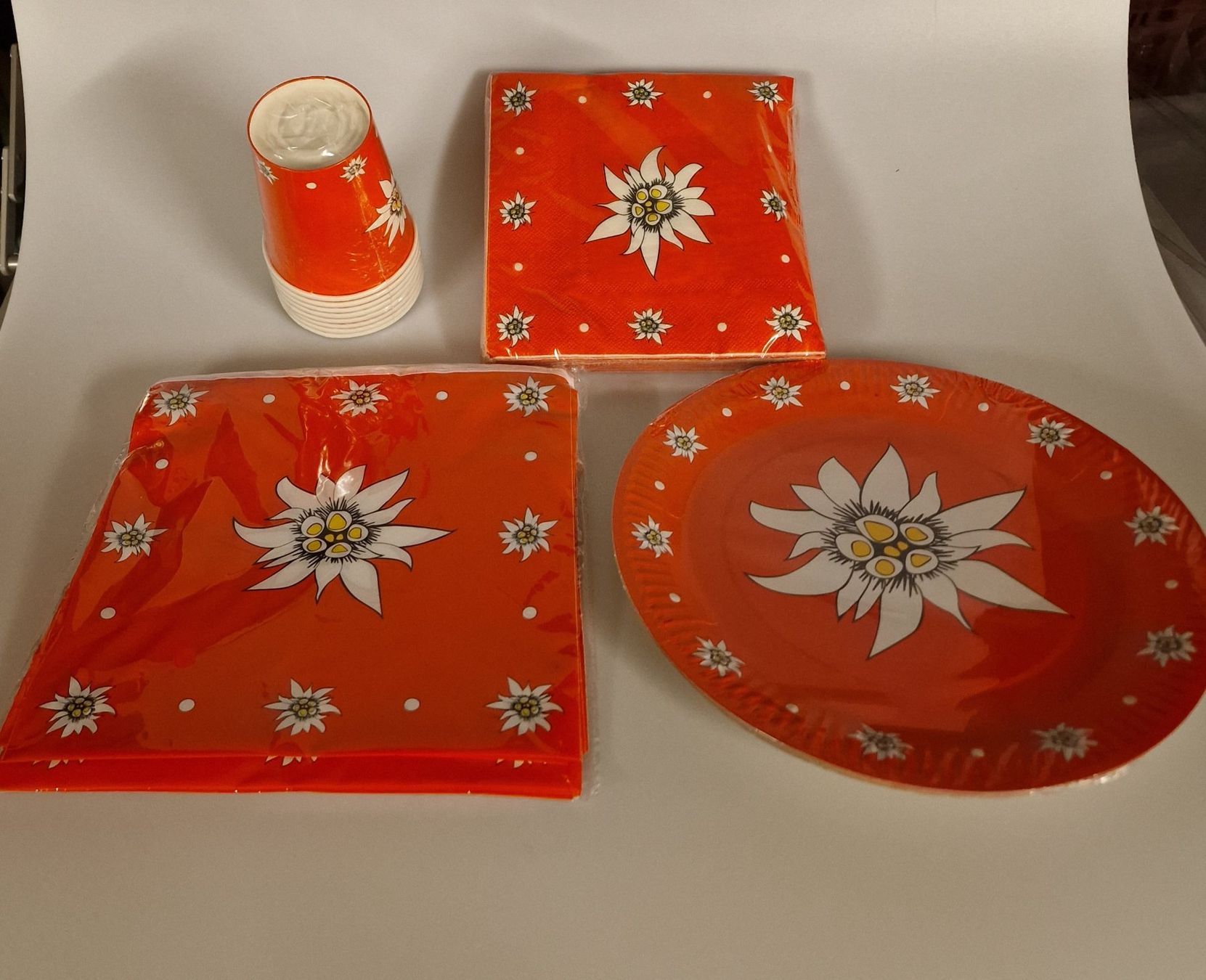 Alle Dekorationen: Party Set Edelweiss Neu – Neu und originalverpackt aus Oberuzwil von aseinkaufswelt