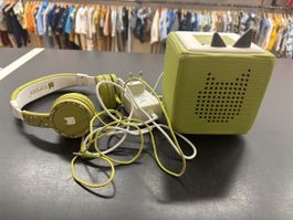 Toniebox mit Kopfhörer und Ladekabel 