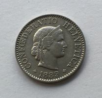 1889 5 Rappen -vz *RAR*