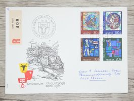 CL18 Enveloppe + Timbre Suisse 1970