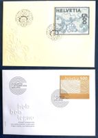 2000- 04 - Schweiz FDC  S.Gallen Stickerei - Schweizer Holz