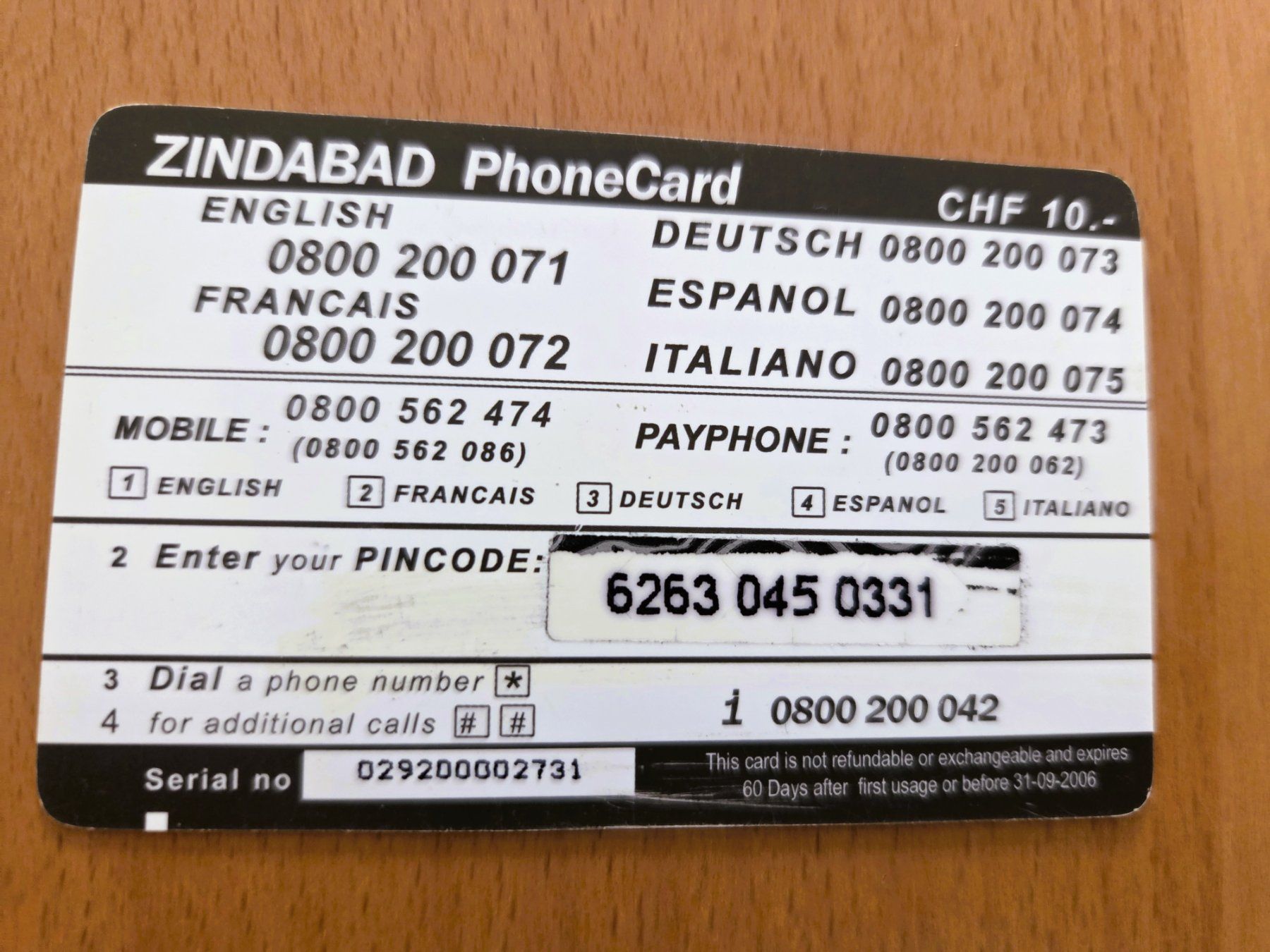Schede telefoniche: PREPAID - SCHWEIZ – Usato da Brüttisellen venduto da Nighttrain 1