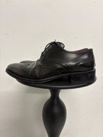 Navyboot Schnürschuhe Gr. 39 Leder schwarz grau Budapester