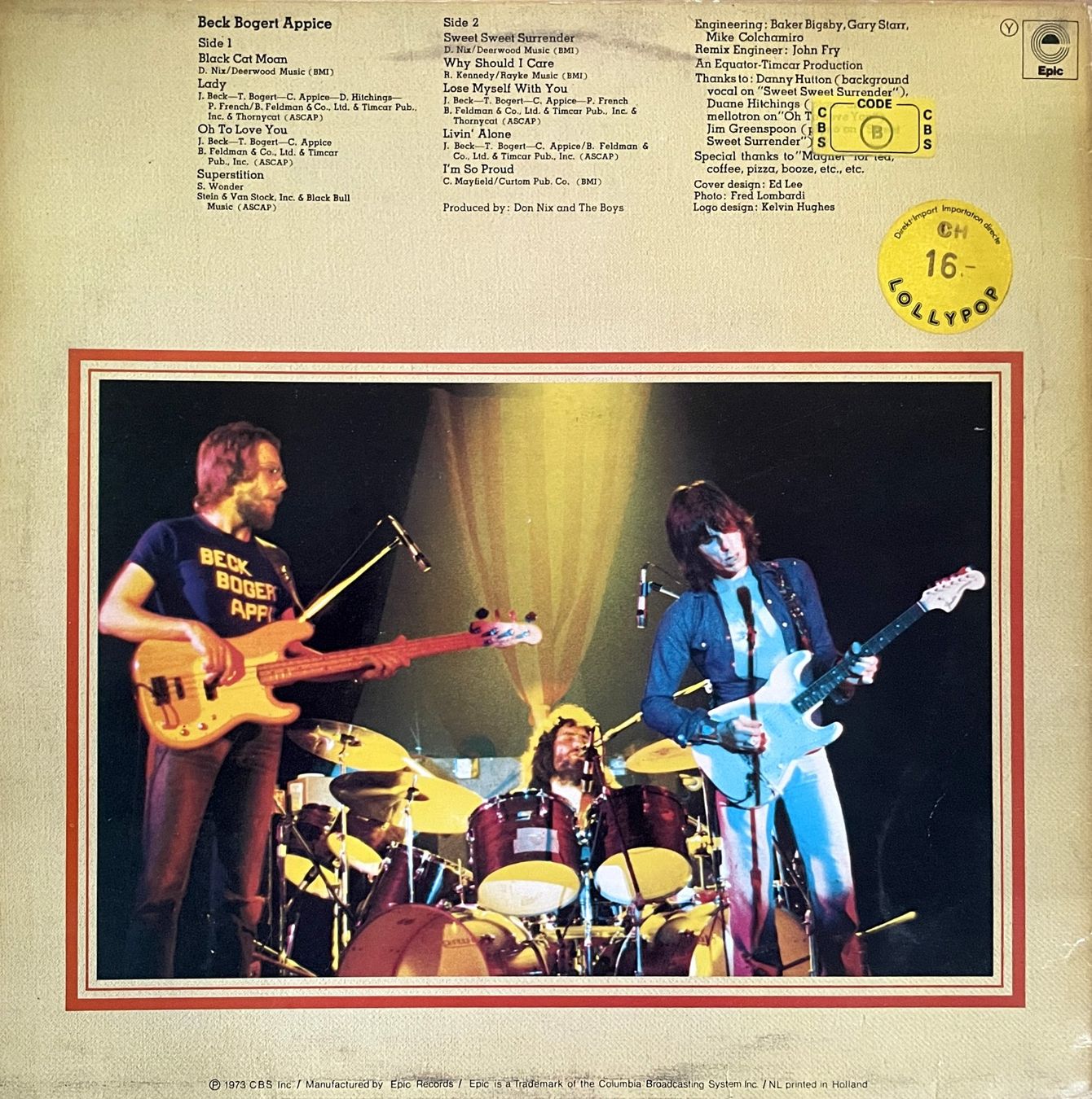 Schallplatten: Jeff Beck 3 LP's - Flash, Jeff Beck Group, Beck, Boggert & A – Gebraucht aus Savagnier von Ne2065 3