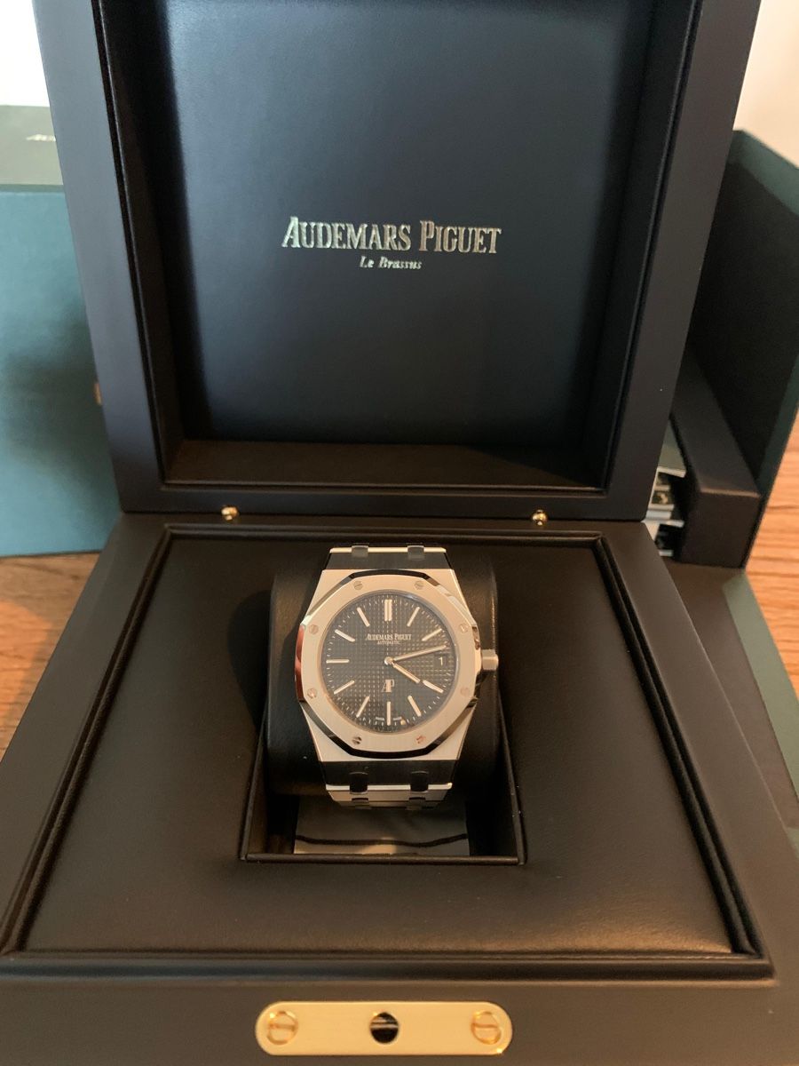 Audemars Piguet Uhren: Audemars Piguet Royal Oak Jumbo Extra Thin 15202ST – Neu (gemäss Beschreibung) aus Sierre von Bibz_Wallis