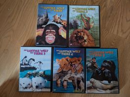 Die lustige Welt der Tiere 1-5 (5 DVD's)