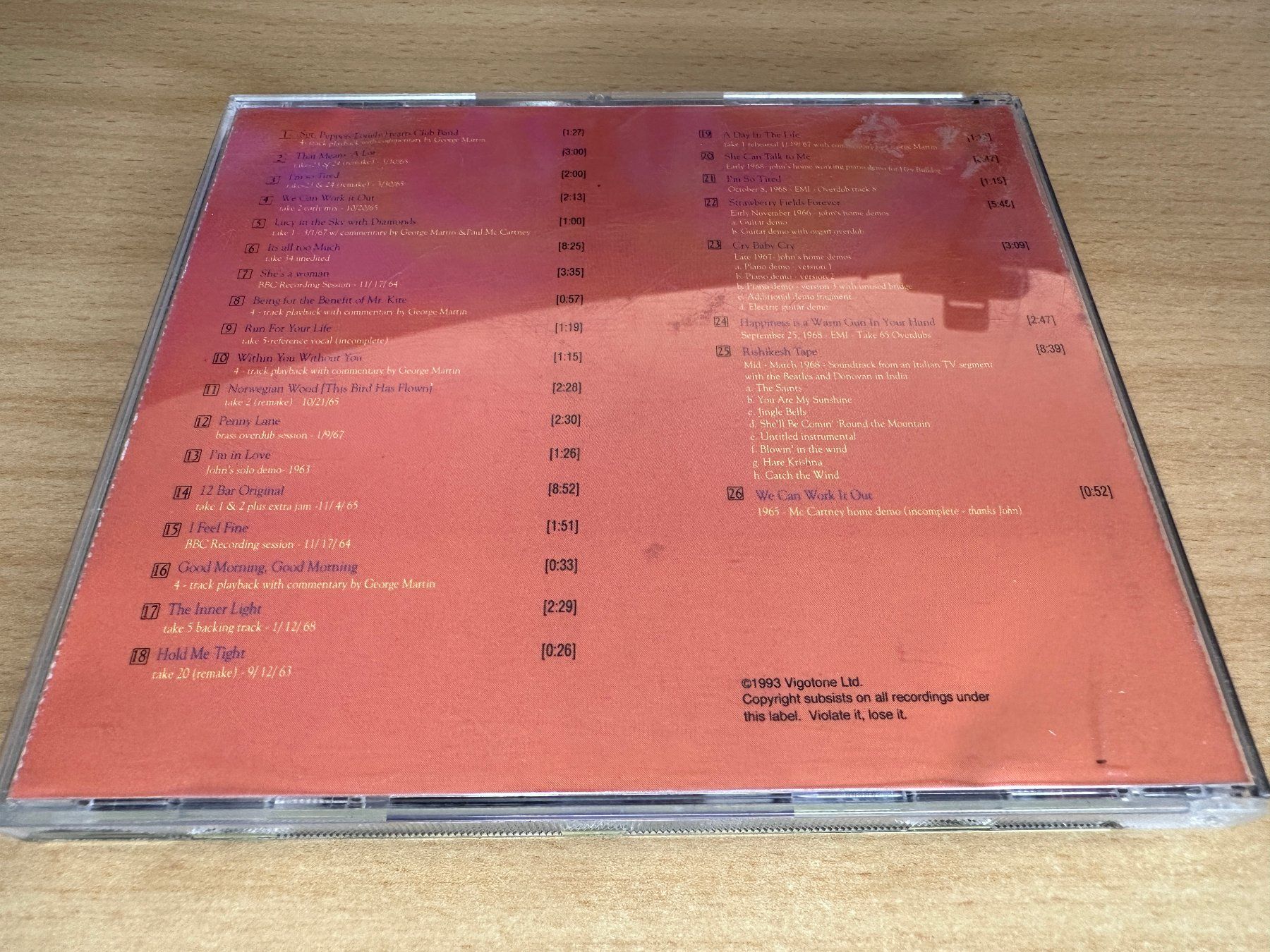 CD: The Beatles – Arrive Without Aging – Usato da Rikon im Tösstal venduto da Alpenmutz 1