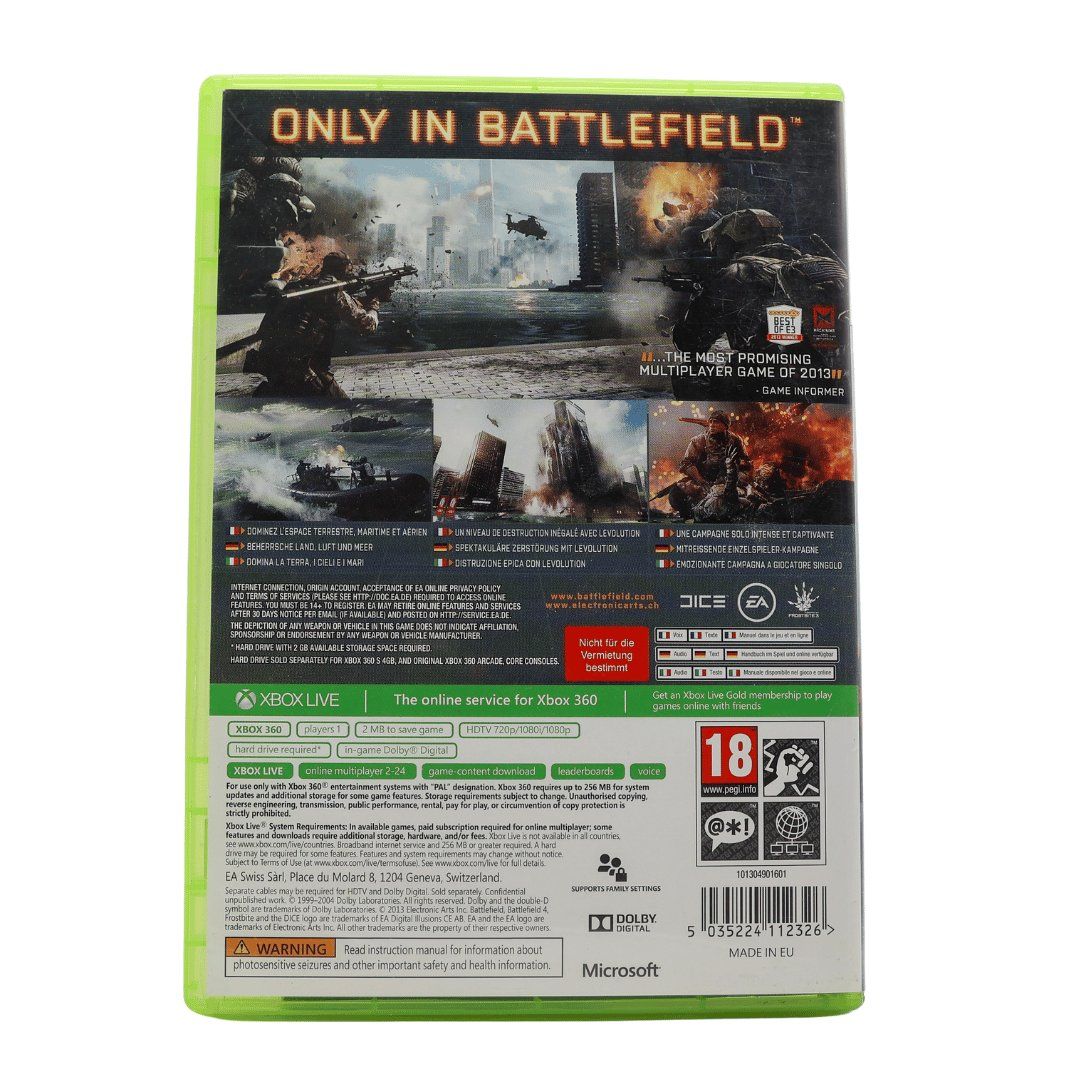 Giochi: Battlefield 4 - Xbox 360 – Usato da Paudex venduto da dindeboy 2