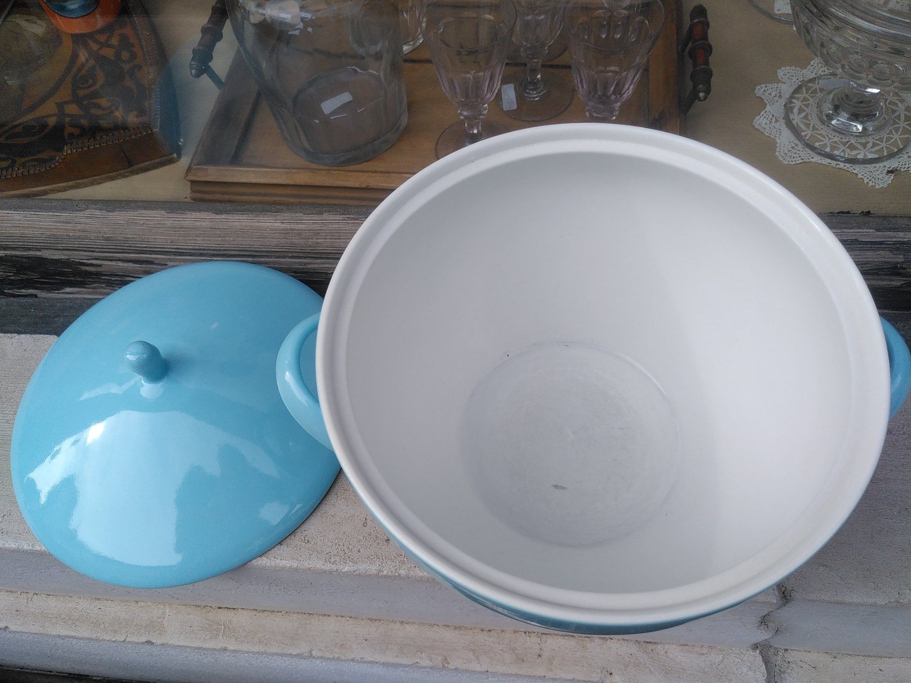 Rössler Ciotole: vintage soupière roessler blau – Usato da Vuiteboeuf venduto da broticaire 5