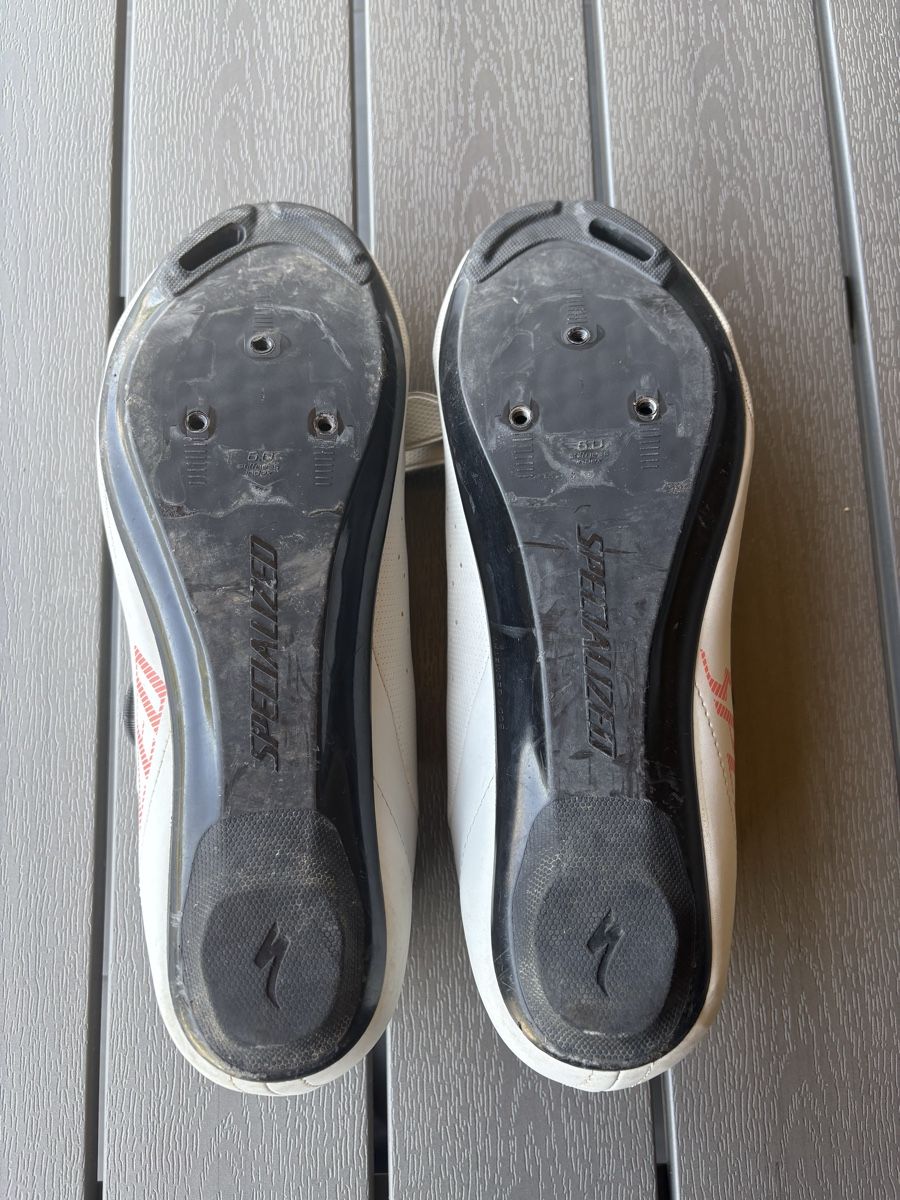 Specialized Scarpe da uomo: Chaussures de vélo Specialized Torch 2.0 Blanches/Rouges Tai – Usato da Treyvaux venduto da mx2_t6tw 3