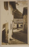 Alte Strasse in Pontresina um 1920