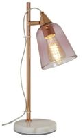 Tischlampe Rosa/Bronze