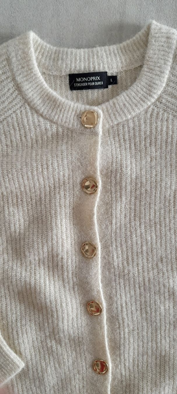 Gilet & Giacche senza maniche: Gilet neuf Strickjacke Monoprix L – Nuovo e nell'imballaggio originale da ERLINSBACH venduto da doudouce 1