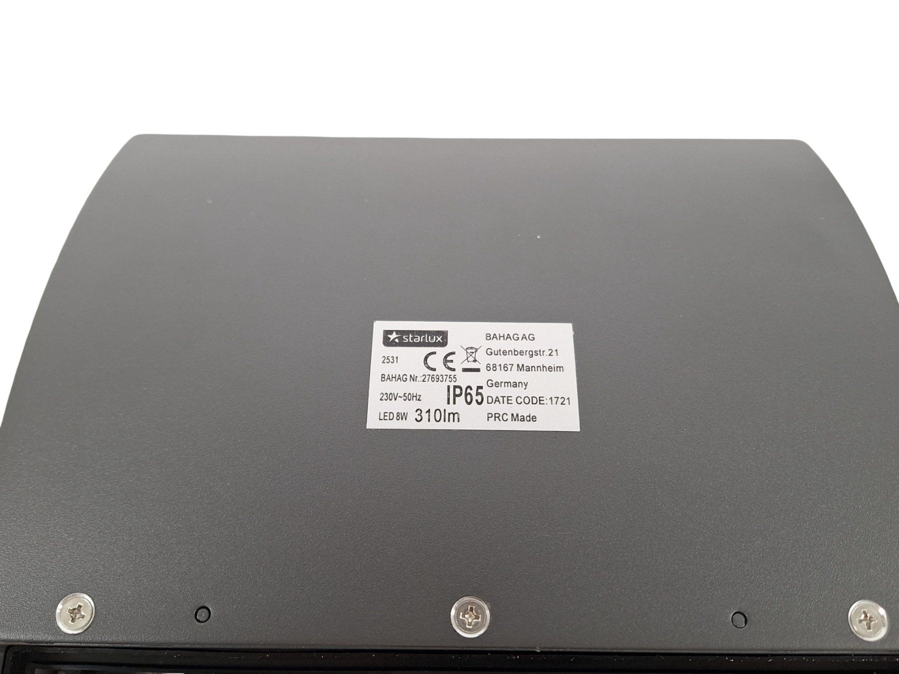 Lampade: STARLUX Numero LED Hausnummer-Aussenleuchte – Nuovo (secondo la descrizione) da Breitenbach venduto da Restwert_Breitenbach 4