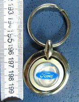 FORD AUTO LOGO SCHLÜSSELANHÄNGER"TRÜLLI" METALIC SILBERIG