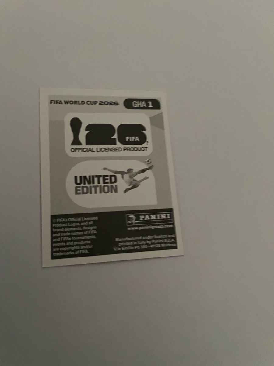 Panini Carte collezionabili: FIFA WM 2026 Ghana GHA 1 – Nuovo (secondo la descrizione) da Winterthur venduto da Cobraforce 1