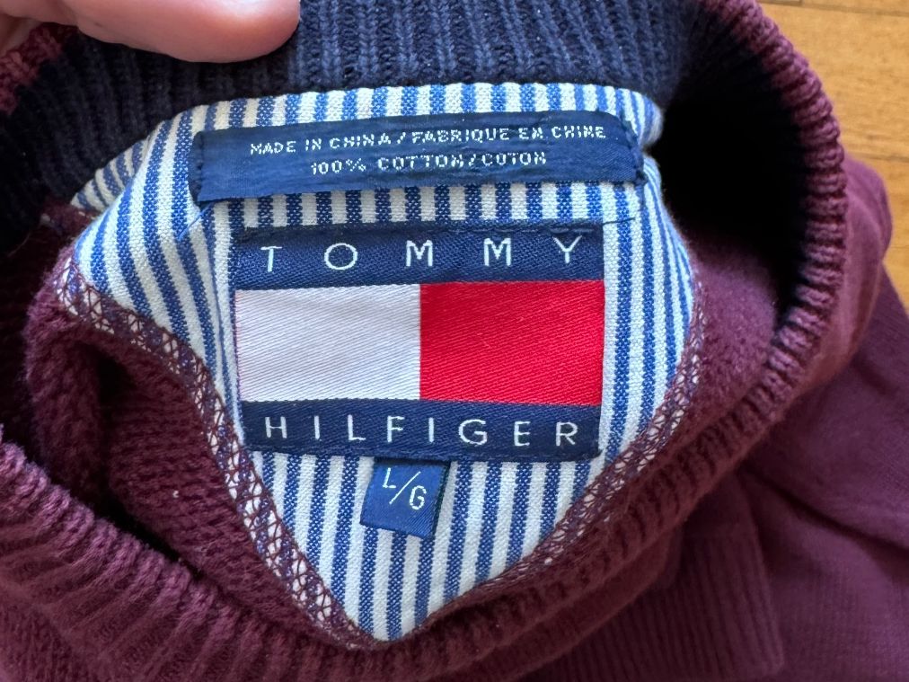 Tommy Hilfiger Maglioni & Felpe: Tommy Hilfiger Bordeaux Herrenpullover, Grösse L – Usato da Zürich venduto da iliger 2
