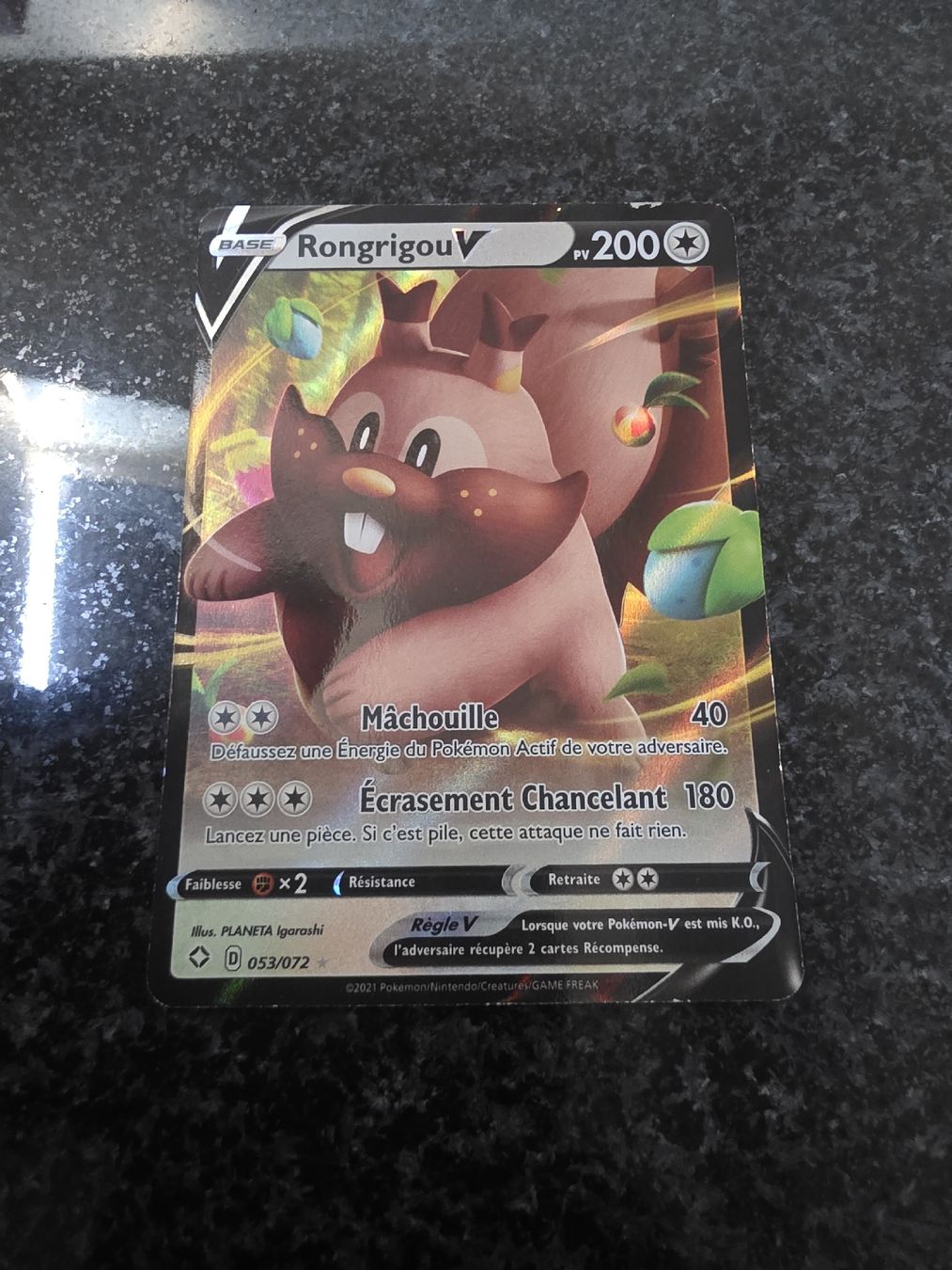 Pokémon Carte collezionabili: RongrigouV 053/072 – Usato da Chavornay venduto da Crash37
