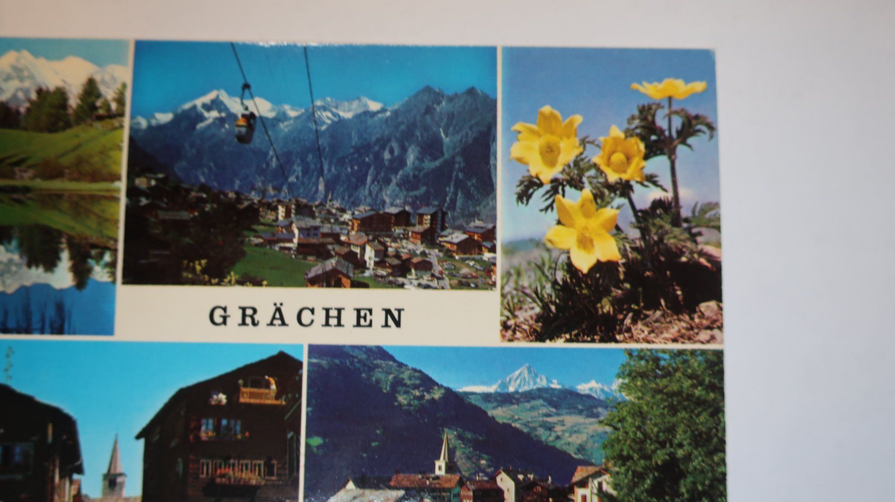 Ansichtskarten: Grächen Multivues 1984 – Gebraucht aus Cormoret von Pascalll2001 2