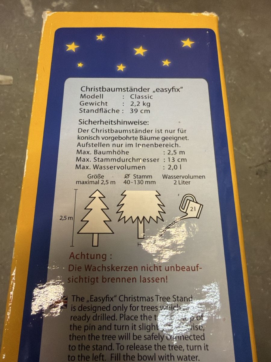 Pieds de sapin de Noël: Christbaumständer Easyfix Classic – D'occasion à Zürich par Salsera79 3