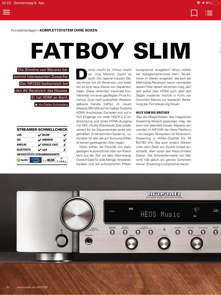Marantz Lettore multimediale & Streamer: Marantz NR1200 Streaming Receiver  – Usato da Ittigen venduto da Manuweng 3