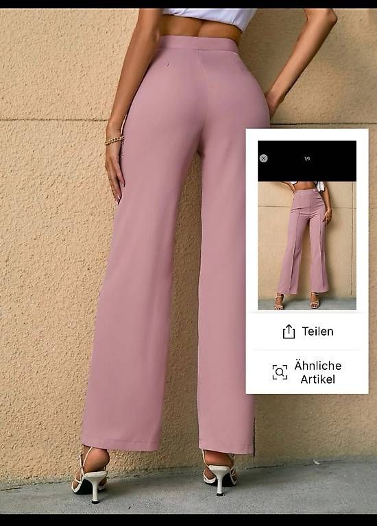 Shein Leggings: Stoffhosen Rosa Grösse M Damen – Nuovo (secondo la descrizione) da Thun venduto da tat_wg9t 1