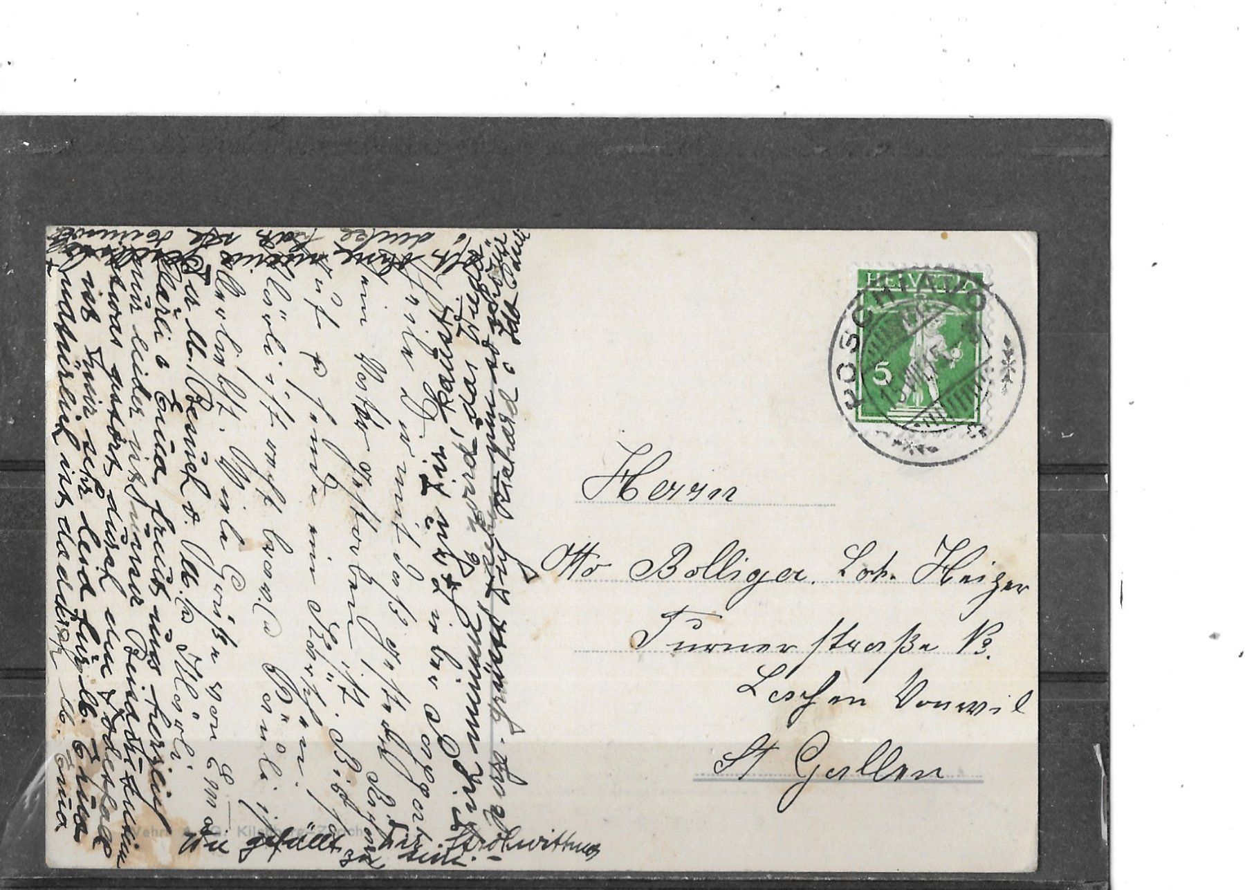 Cartoline postali: GR Poschiavo 1915 mit Bernina-Bahn – Usato da Schocherswil venduto da Wilare 1