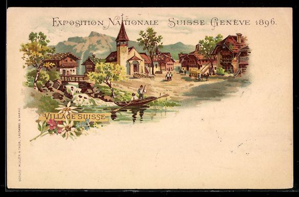 Cartes postales: Litho Geneve, Exposition Nationale Suiss – D'occasion à Berlin par bartko-reher