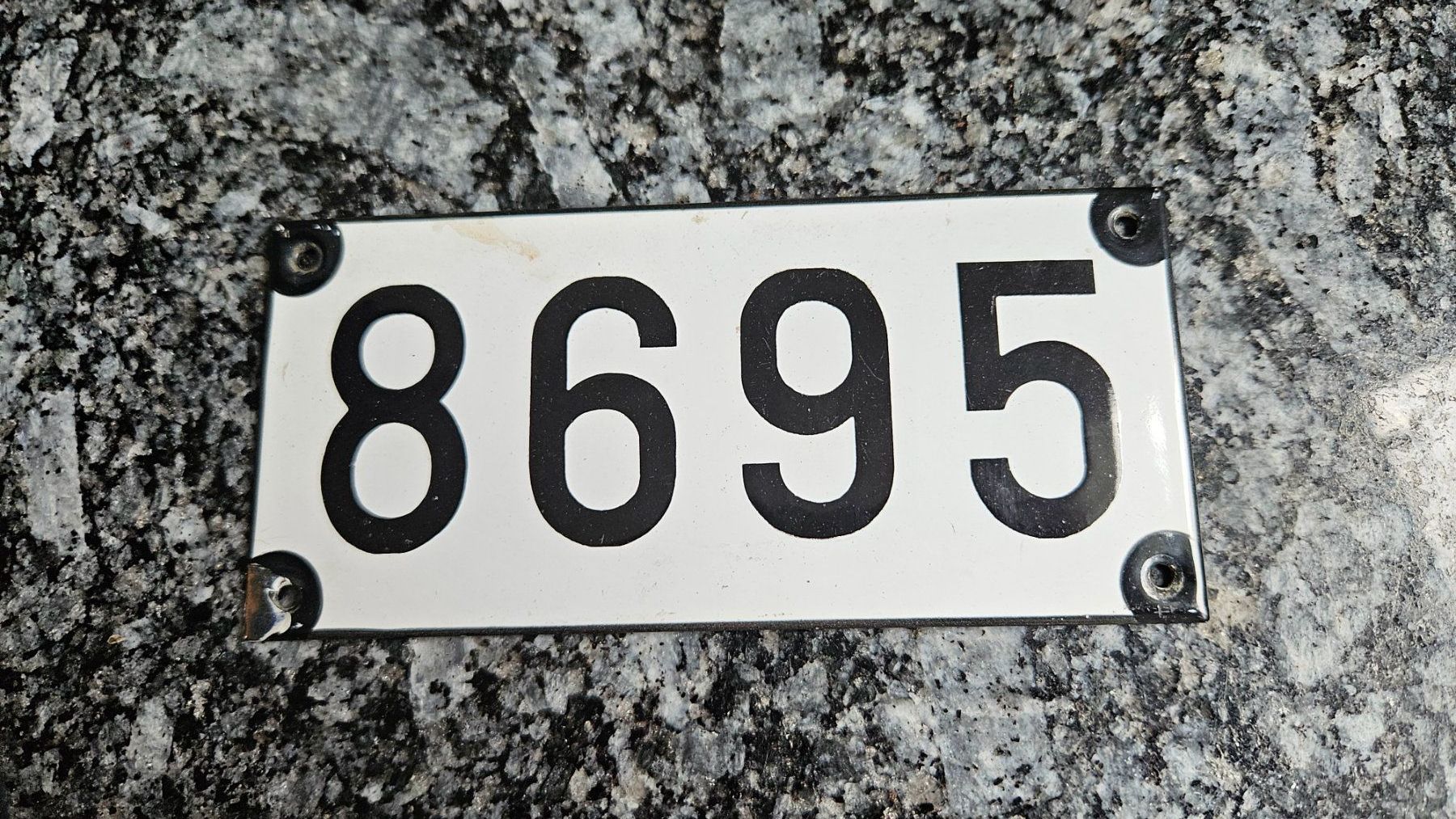 SBB/CFF/FFS Insegne: Emailschild Eisenbahn Wagen Nummer SBB – Usato da Untervaz venduto da FullFlap777