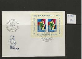 enveloppe FDC 1962 Pro Juventute J199