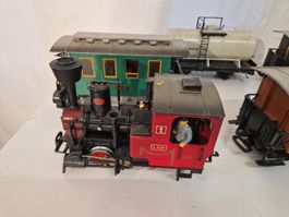 Lehmann Lok mit 7 Wagen, guter Zustand - 09/22