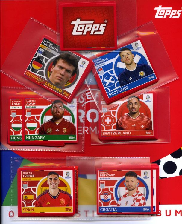 Topps EURO EM 2025 Sticker zum selber aussuchen! Kaufen auf Ricardo